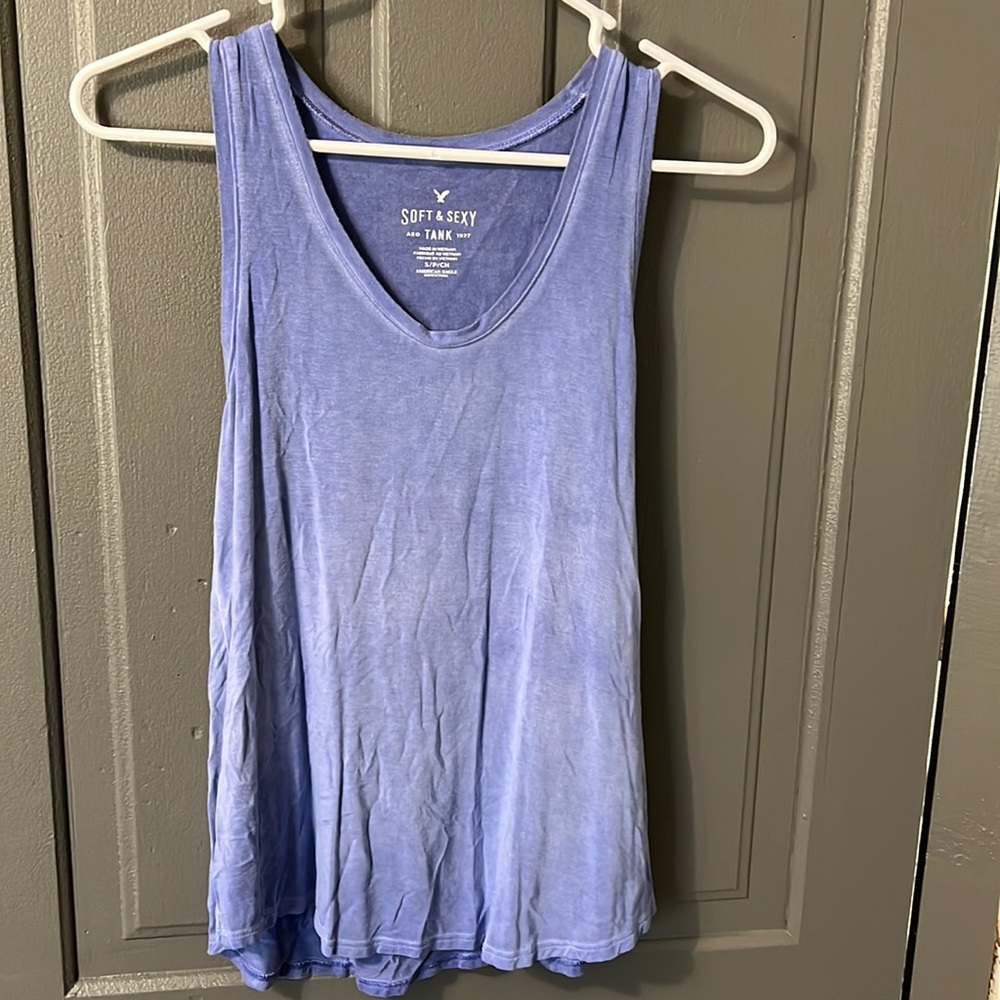 Blue American Eagle Soft & Sexy tank top